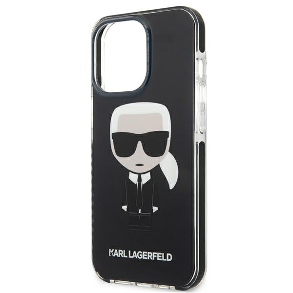 Karl Lagerfeld Fullbody Ikonik – "iPhone 13 Pro" dėklas (juodas)