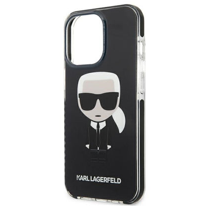 Karl Lagerfeld Fullbody Ikonik – "iPhone 13 Pro" dėklas (juodas)