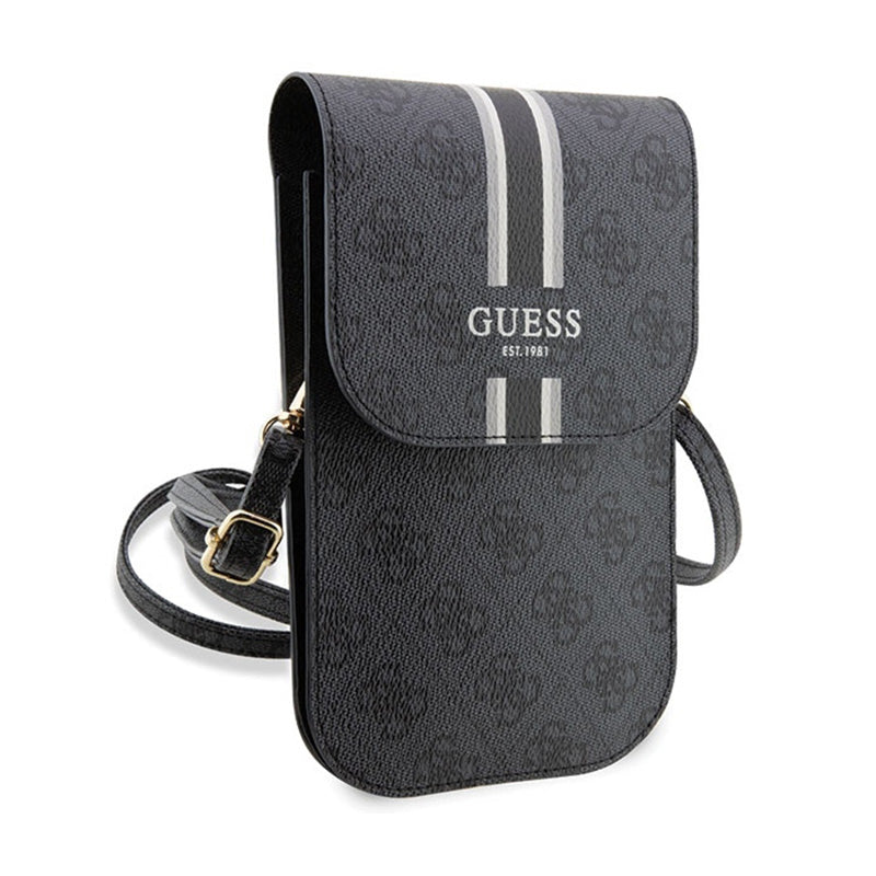 Guess 4G Stripes – Rankinukas telefonui per petį (juoda)
