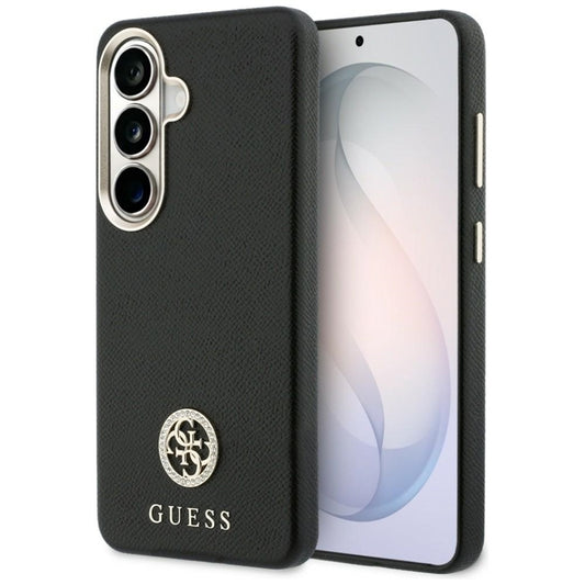 Guess deimantas apvalus logotipas MagSafe dėklas Samsung Galaxy S26 (juodas)