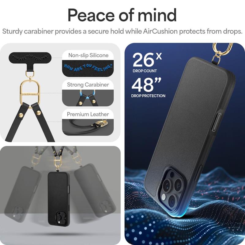 Spigen Cyrill Kajuk Classic Charm Mag MagSafe – dėklas iPhone 16 Pro (juodas)