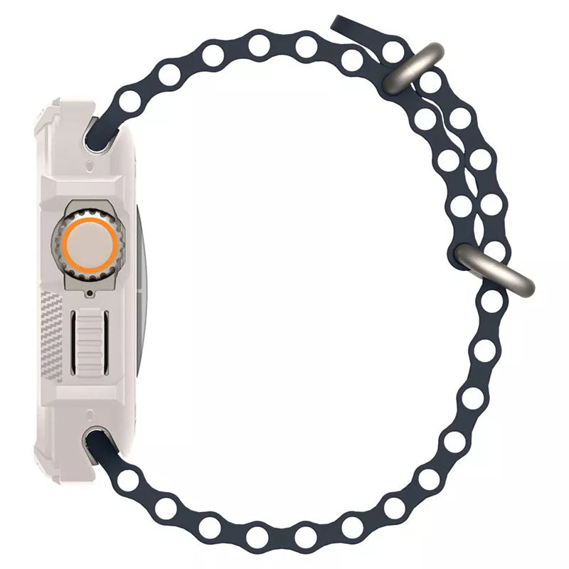 Spigen Rugged Armor - dėklas, skirtas Apple Watch Ultra 1/2 49 mm (smėlio spalvos)