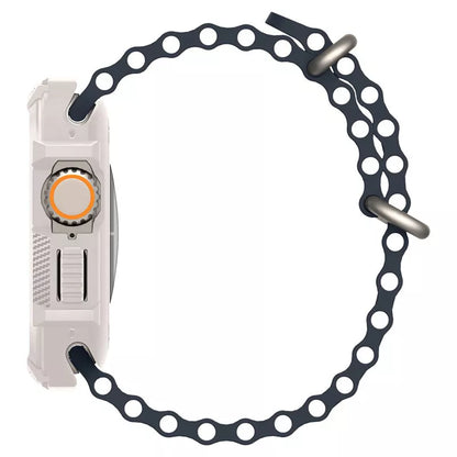 Spigen Rugged Armor - dėklas, skirtas Apple Watch Ultra 1/2 49 mm (smėlio spalvos)