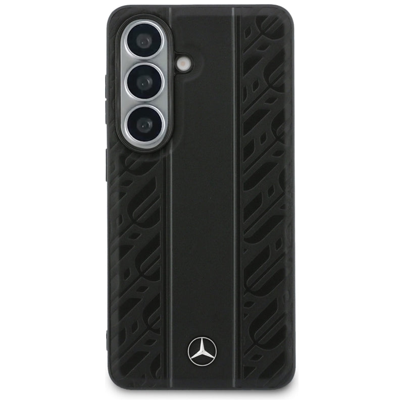 MERCEDES Laurel Leaves Vertikalios Juostelės MagSafe dėklas, skirtas Samsung Galaxy S26 (juodas)
