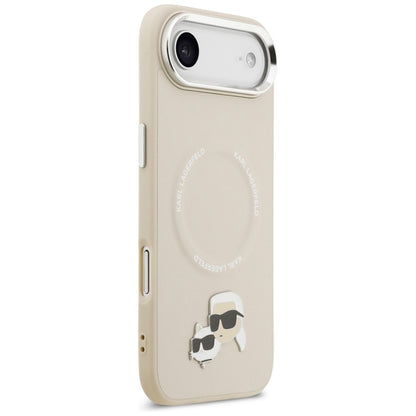 Karl Lagerfeld Karl & Choupette Sagės MagSafe dėklas iPhone Air (smėlio spalvos)