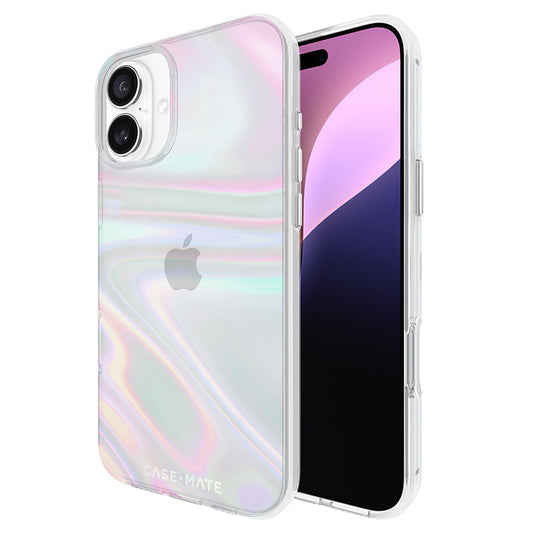 Case-Mate Soap Bubble – dėklas, skirtas „iPhone 16 Plus“ (vaivorykštinis)