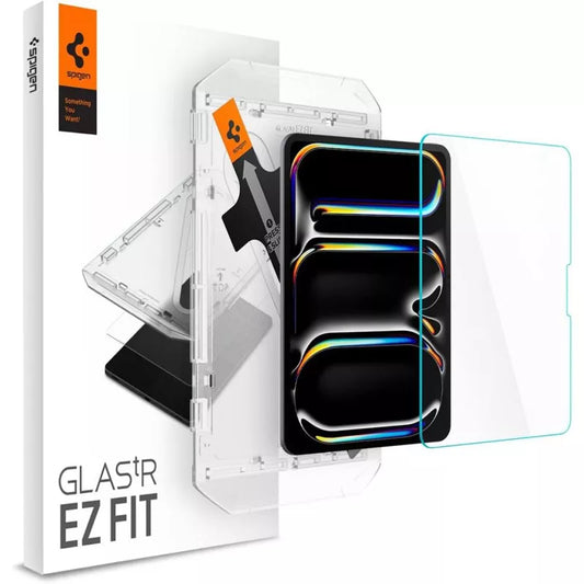 Spigen GLAS.TR EZ FIT - Grūdintas stiklas, skirtas iPad Pro 11" (M4, 2024) (skaidrus)