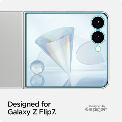 Spigen GLAS.TR EZ Fit HD 2-Paketas - grūdintas stiklas, skirtas Samsung Galaxy Z Flip 7