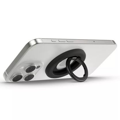 Spigen Nano Pop MagSafe telefono žiedas - piršto laikiklis su stovo funkcija (juoda sezamo)