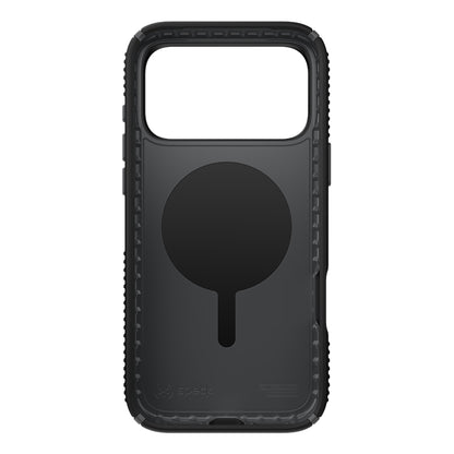 Speck Presidio2 Grip ClickLock ir MagSafe dėklas, skirtas iPhone 17 Pro Max (juoda / pilka / balta)