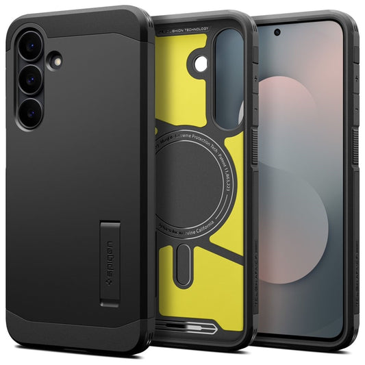 Spigen Tough Armor MagSafe - Dėklas, skirtas Samsung Galaxy S25 FE (Juodas)