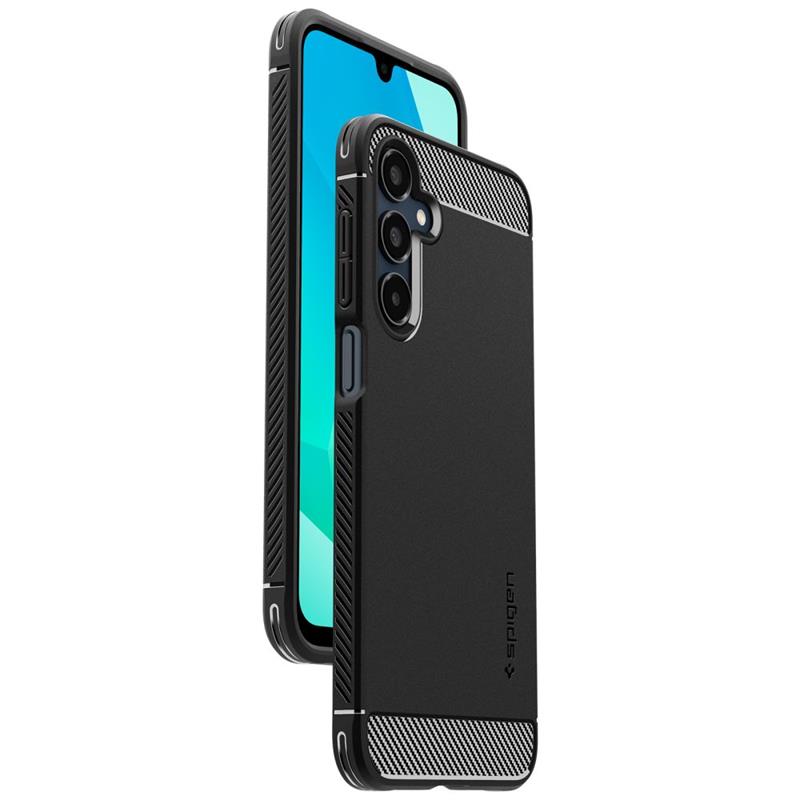 Spigen Rugged Armor – Dėklas, skirtas „Samsung Galaxy A16 4G/5G“ (matinė juoda)