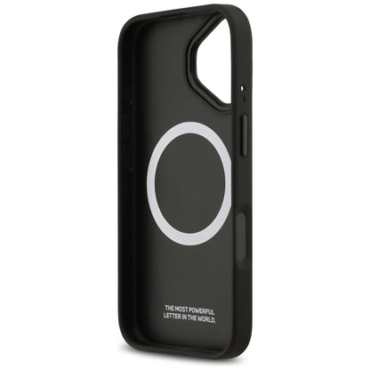 BMW M anglies pluošto logotipas MagSafe – dėklas iPhone 17 (antracitas)
