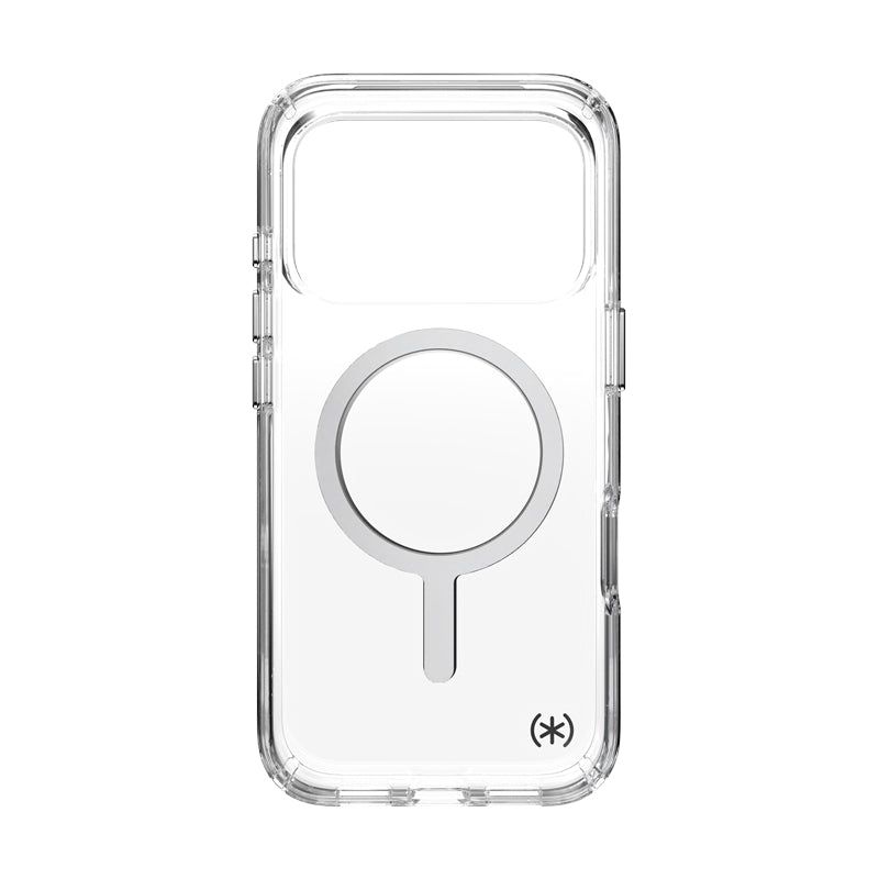 Speck Presidio Perfect Clear MagSafe - iPhone 17 Pro dėklas (Skaidrus / Sidabrinis)