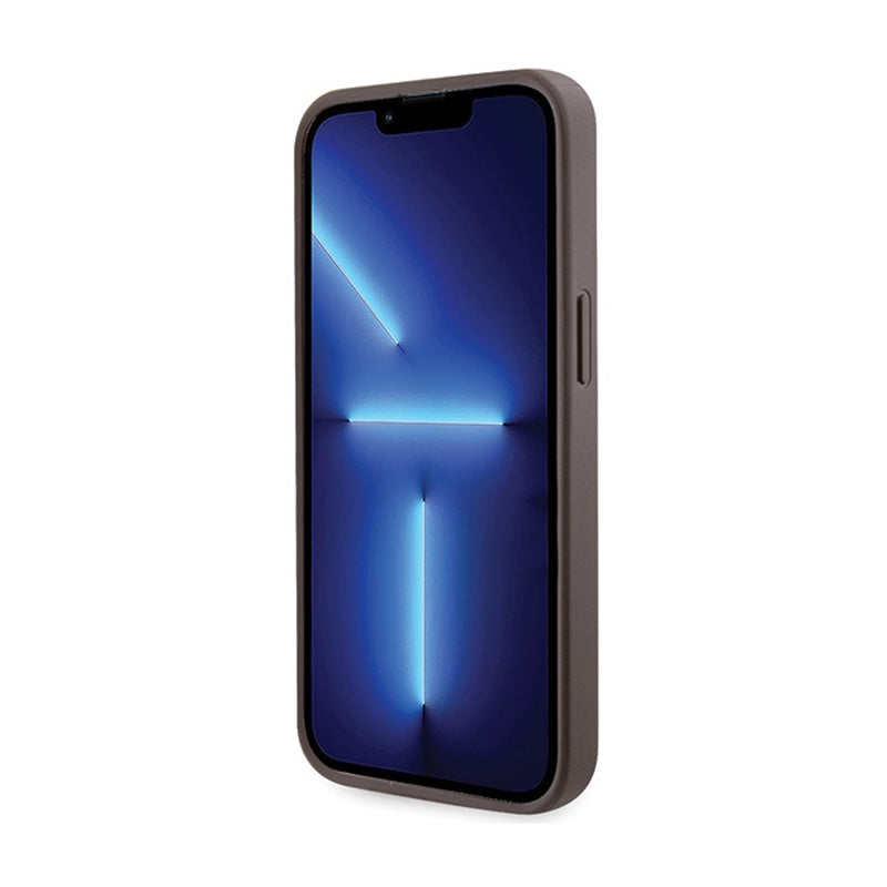 Guess Crossbody 4G Metal Logo – iPhone 13 Pro dėklas (rudas)