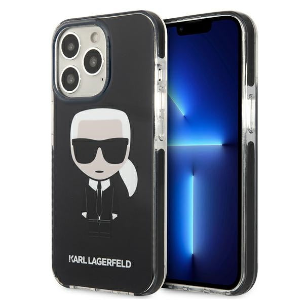 Karl Lagerfeld Fullbody Ikonik – "iPhone 13 Pro" dėklas (juodas)