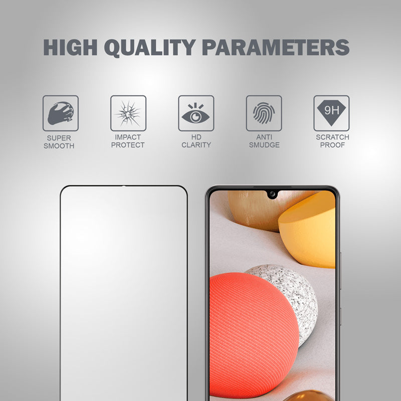 Crong 3D Armor Glass - 9H Full Glue Grūdintas Stiklas visam Samsung Galaxy A42 5G ekranui