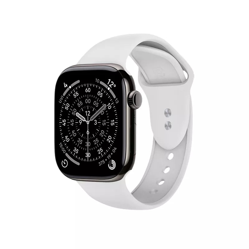 Crong Liquid – Dirželis Apple Watch 44/45/46/49 mm (baltas)
