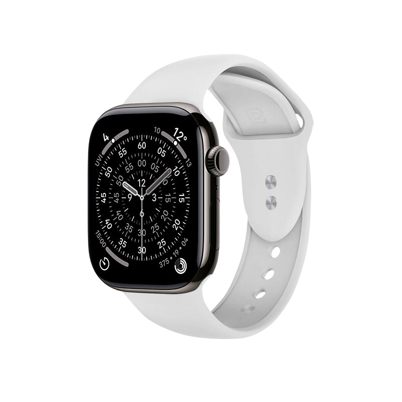 Crong Liquid – Dirželis Apple Watch 44/45/46/49 mm (baltas)