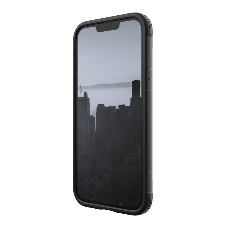X-Doria Raptic Shield – aliumininis dėklas, skirtas iPhone 14 Plus (išbandytas numetus iš 3 m aukščio) (juodas)