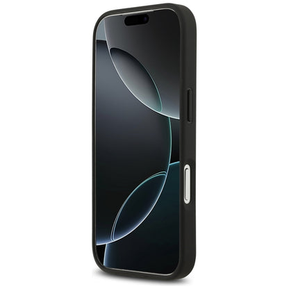 Red Bull tinklinio logotipo ir raudono žiedo „MagSafe“ dėklas – „iPhone 17 Pro“ (tamsiai mėlynas)
