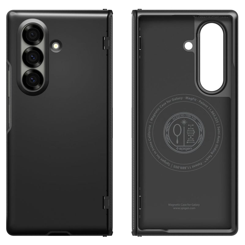 Spigen Slim Armor Pro Mag MagSafe – dėklas, skirtas „Samsung Galaxy Z Fold 7“ (juodas)