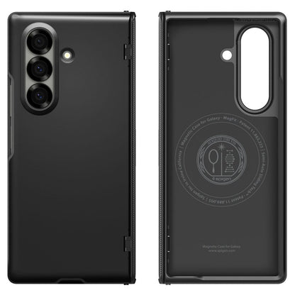 Spigen Slim Armor Pro Mag MagSafe – dėklas, skirtas „Samsung Galaxy Z Fold 7“ (juodas)