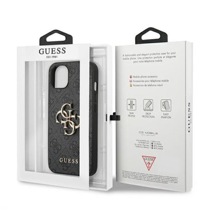 Guess 4G Big Metal Logo - Dėklas iPhone 13 (Pilka)
