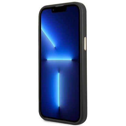 Guess 4G Metalo kameros kontūro dėklas – Dėklas skirtas iPhone 14 Pro Max (Juodas)