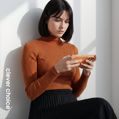 Crong Color Cover Magnetic - MagSafe iPhone 17 Pro dėklas (Oranžinė)