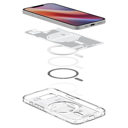 Spigen Ultra Hybrid Mag MagSafe - dėklas iPhone 17e / 16e (Zero One White)