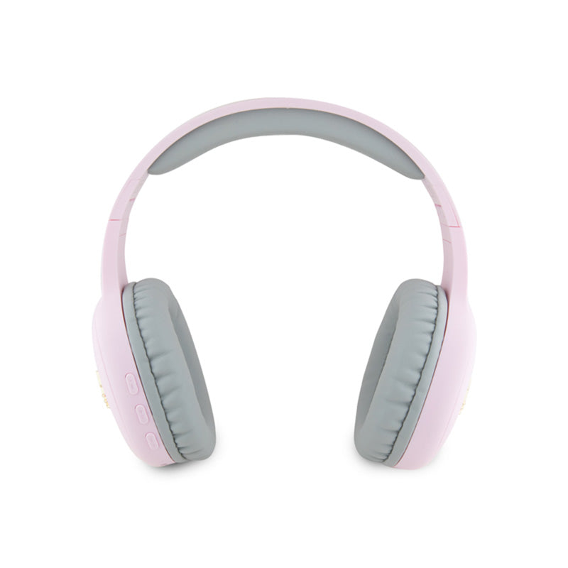 Hello Kitty Metal Logo Oval Shape - belaidės V5.3 „Bluetooth“ į ausis įdedamos ausinės (rožinės)