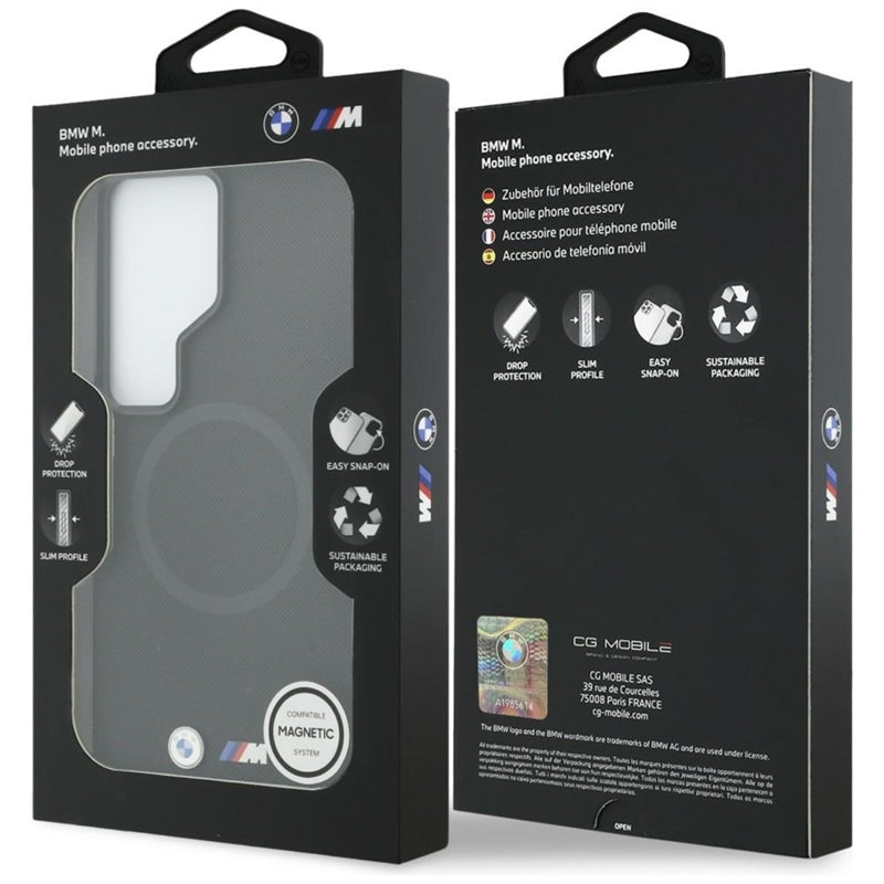 BMW M Metalinis Logotipas MagSafe dėklas Samsung Galaxy S26 Ultra (Juodas)