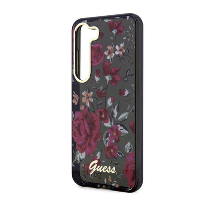 Guess Flower Collection - dėklas, skirtas Samsung Galaxy S23 (chaki)