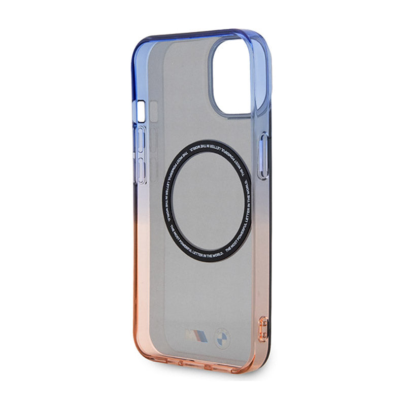 BMW Gradient Bumper MagSafe – dėklas iPhone 14 (pilkas)