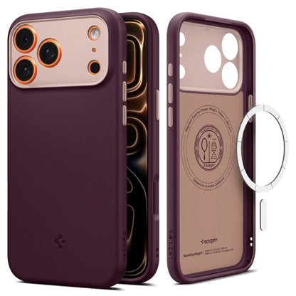 Nano Pop Mag MagSafe - Dėklas iPhone 17 Pro (Bordo pupelės) Spigen
