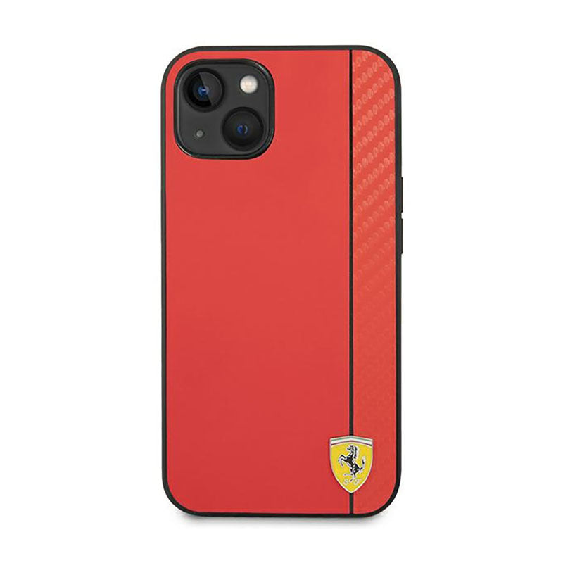 Ferrari Carbon – „iPhone 14 Plus“ dėklas (raudonas)
