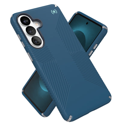 Speck Presidio2 Grip Magnet - Samsung Galaxy S26+ MagSafe dėklas (Deep Sea/Silver Metallic/Spell Blue)