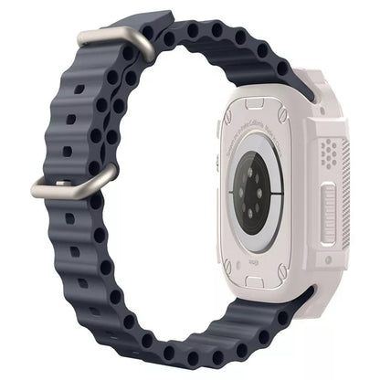 Spigen Rugged Armor - dėklas, skirtas Apple Watch Ultra 1/2 49 mm (smėlio spalvos)