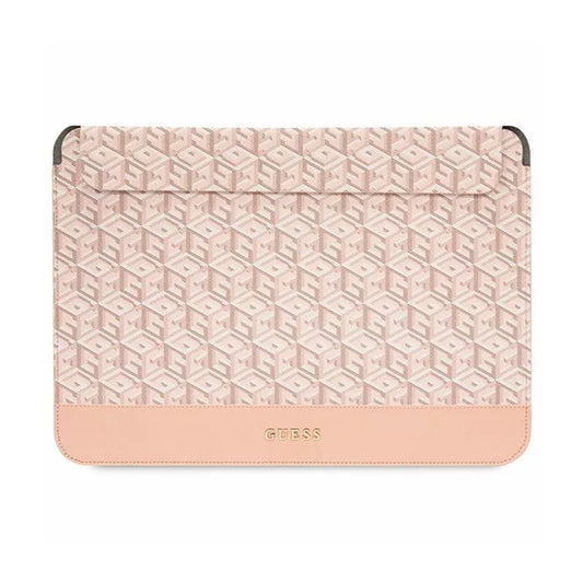 Guess GCube Stripes nešiojamojo kompiuterio dėklas - 14" nešiojamojo kompiuterio dėklas (rožinis)
