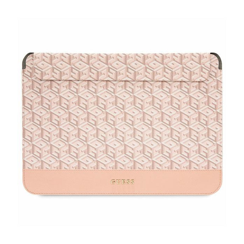 Guess GCube Stripes nešiojamojo kompiuterio dėklas - 14" nešiojamojo kompiuterio dėklas (rožinis)