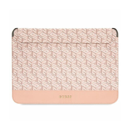 Guess GCube Stripes nešiojamojo kompiuterio dėklas - 14" nešiojamojo kompiuterio dėklas (rožinis)