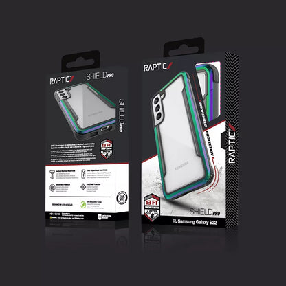 X-Doria Raptic Shield Pro – dėklas, skirtas Samsung Galaxy S22 5G (antimikrobinė apsauga) (vaivorykštinis)