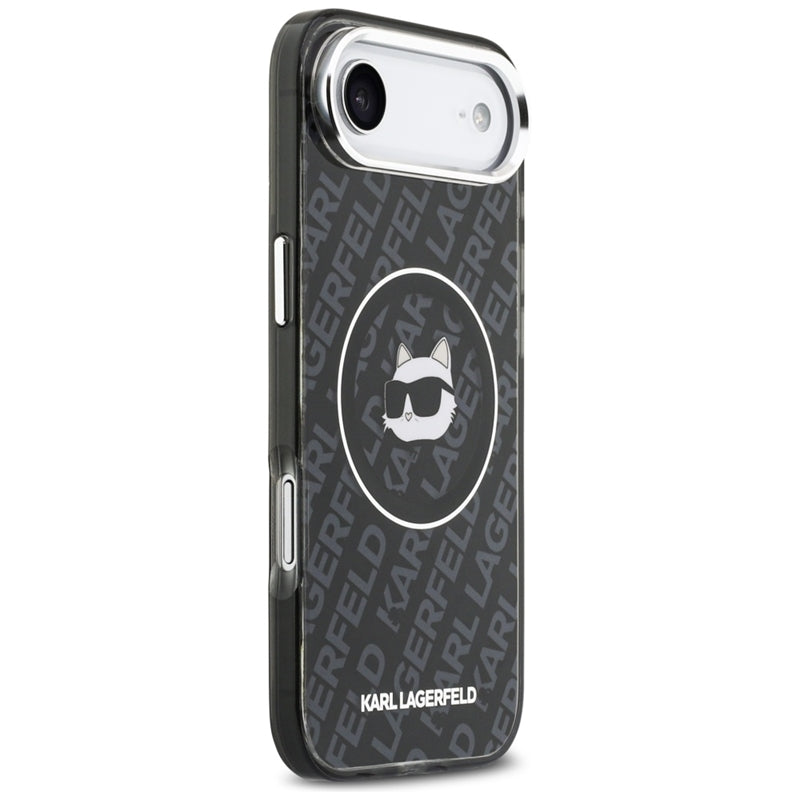 Karl Lagerfeld IML Choupette galvos logotipas MagSafe - Dėklas iPhone Air (juodas)