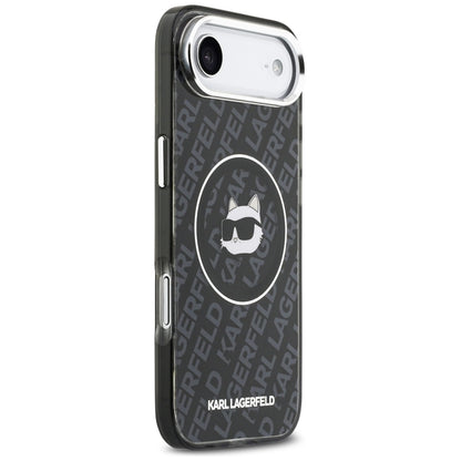 Karl Lagerfeld IML Choupette galvos logotipas MagSafe - Dėklas iPhone Air (juodas)