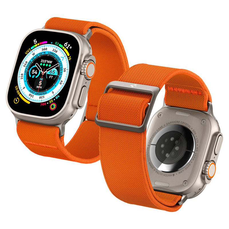 Spigen Fit Lite Ultra – dirželis, skirtas Apple Watch 42/44/45/49 mm (oranžinė)