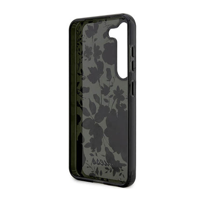 Guess Flower Collection - dėklas, skirtas Samsung Galaxy S23 (chaki)