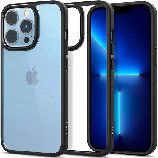 Spigen Ultra Hybrid – „iPhone 13 Pro“ dėklas (juodas)