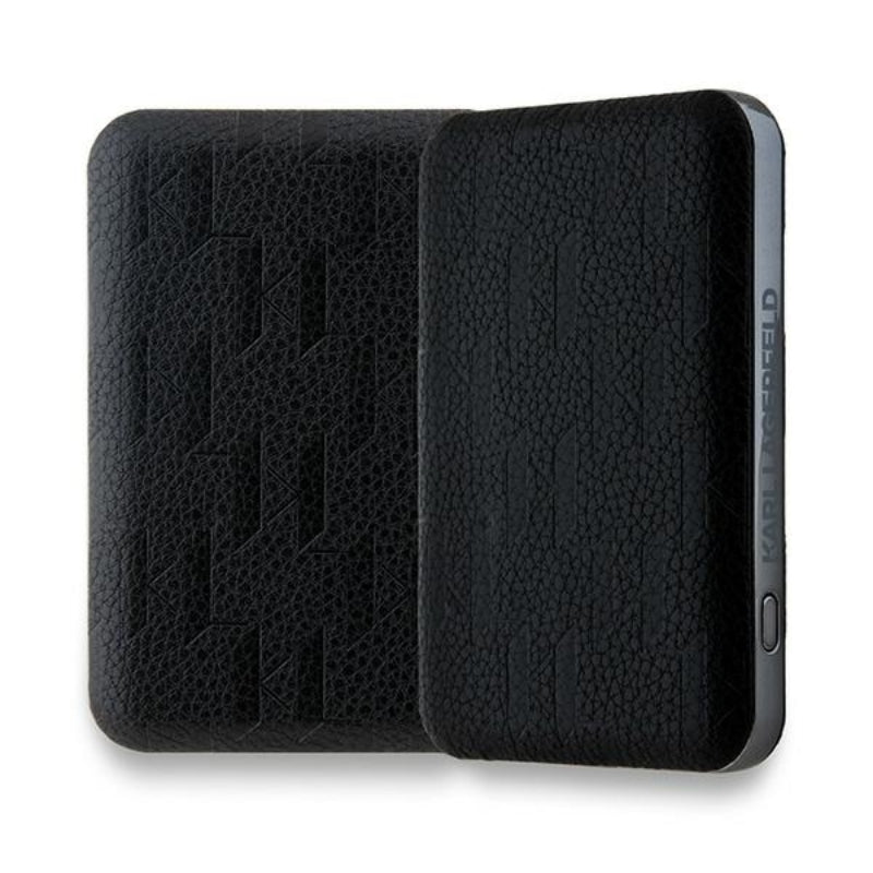Karl Lagerfeld Choupette Head Pin MagSafe – Belaidis įkroviklis 5000 mAh 15W (juodas)