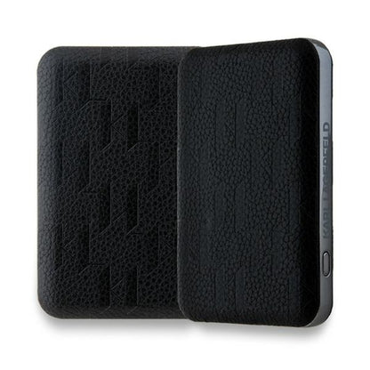Karl Lagerfeld Choupette Head Pin MagSafe – Belaidis įkroviklis 5000 mAh 15W (juodas)